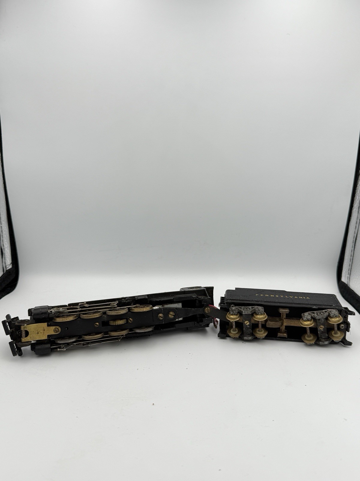 🔥 1950s HO Scale CAST IRON Steam Locomotive Engine w/ Tender #952 PRR 🔥