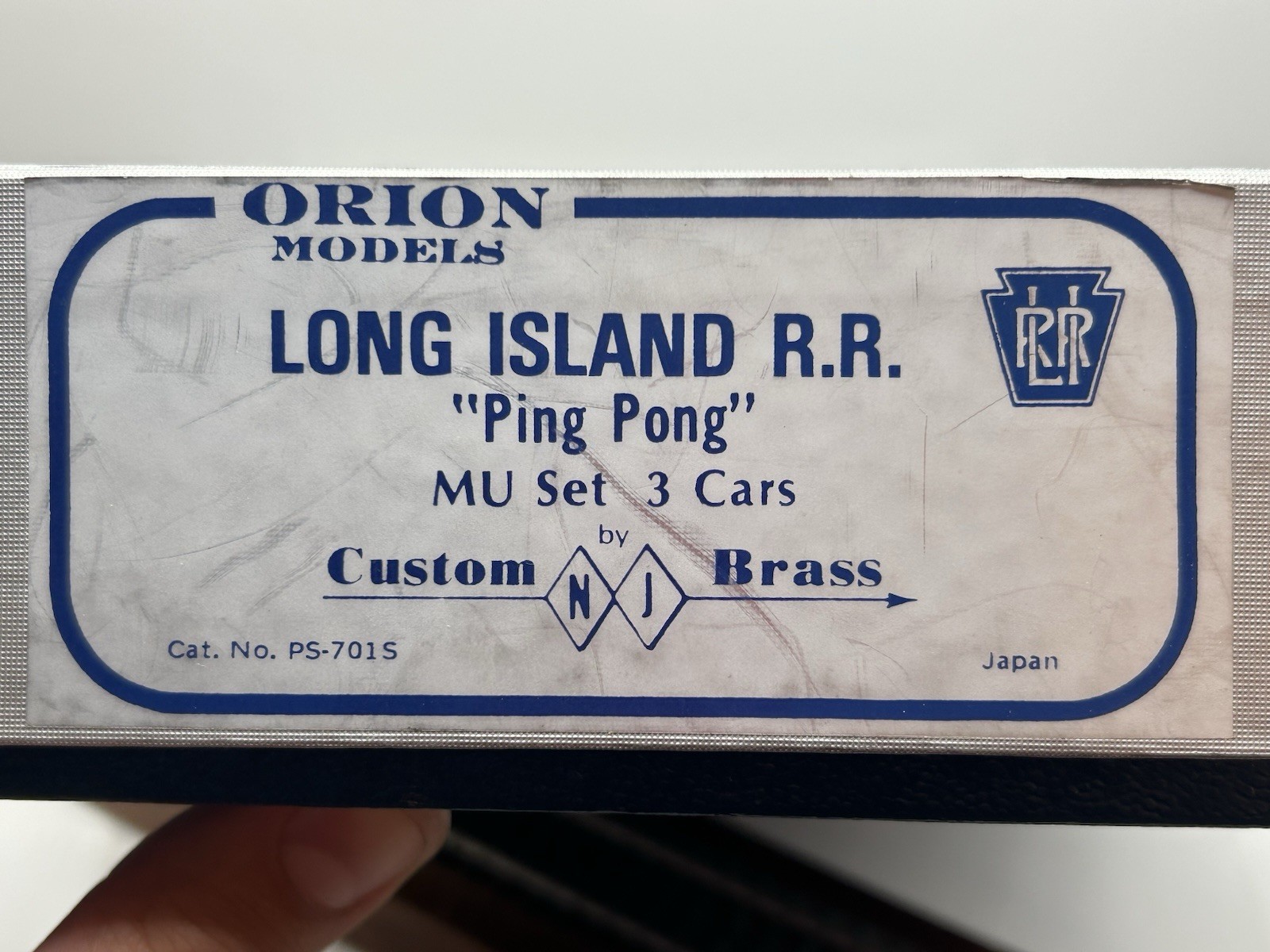 RARE HO NJCB Brass Long Island RR “Ping Pong” MU 3 Car Set – (EX READ)