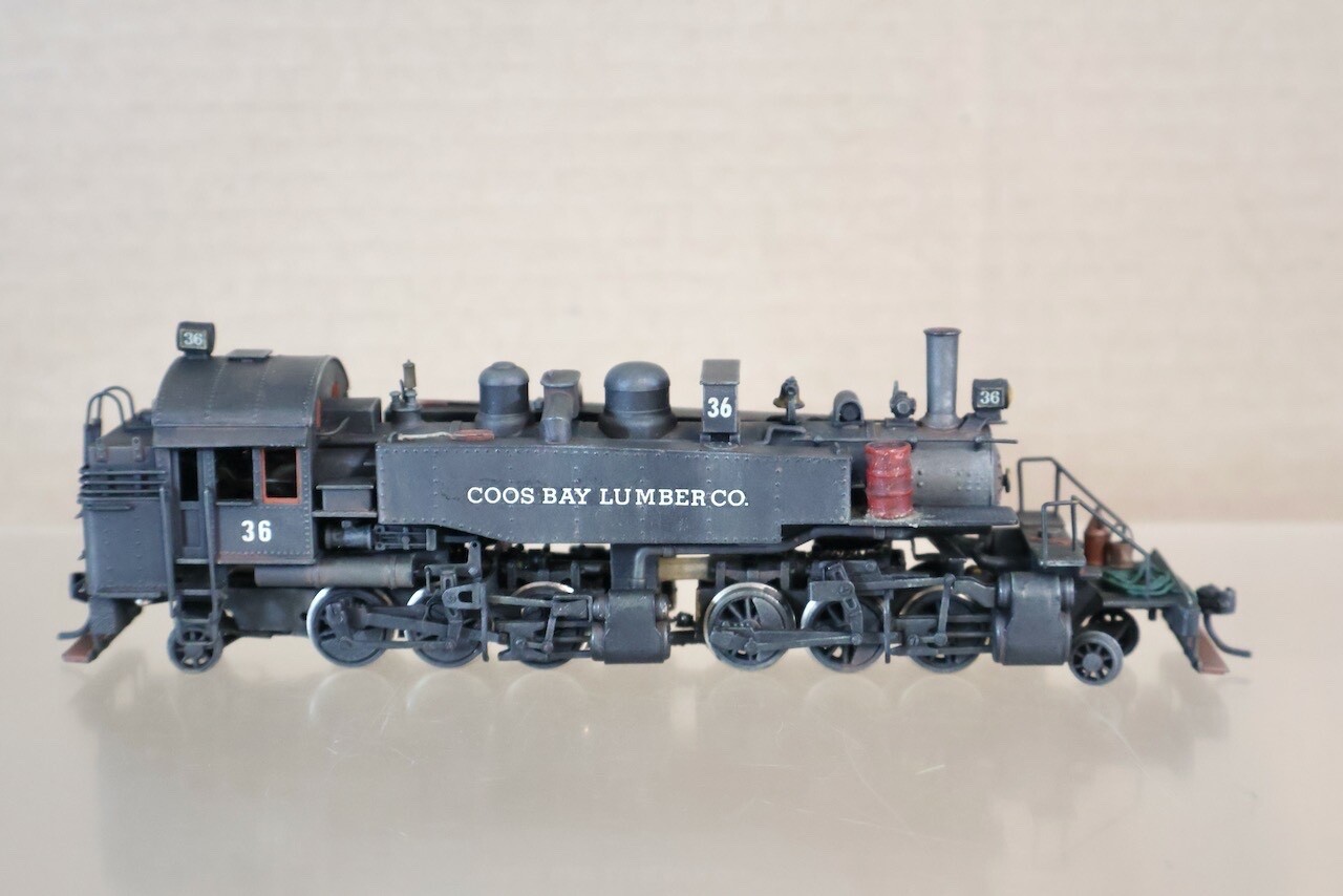 NORTHWEST SHORT LINE COOS BAY LUMBER 2-6-6-2 RAYONIER MALLET LOCOMOTIVE 36 on