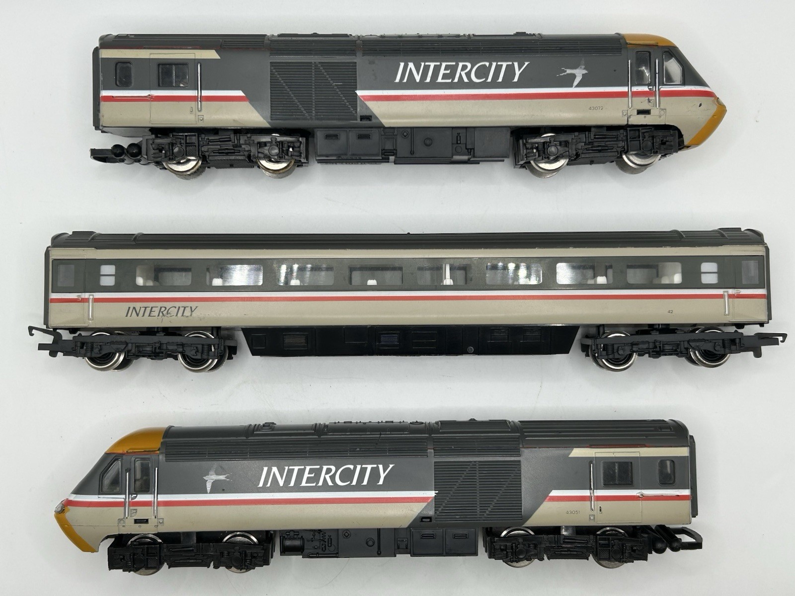 OO Hornby R307 Class 43 Intercity Grey 3 Car Set – (TESTED READ)