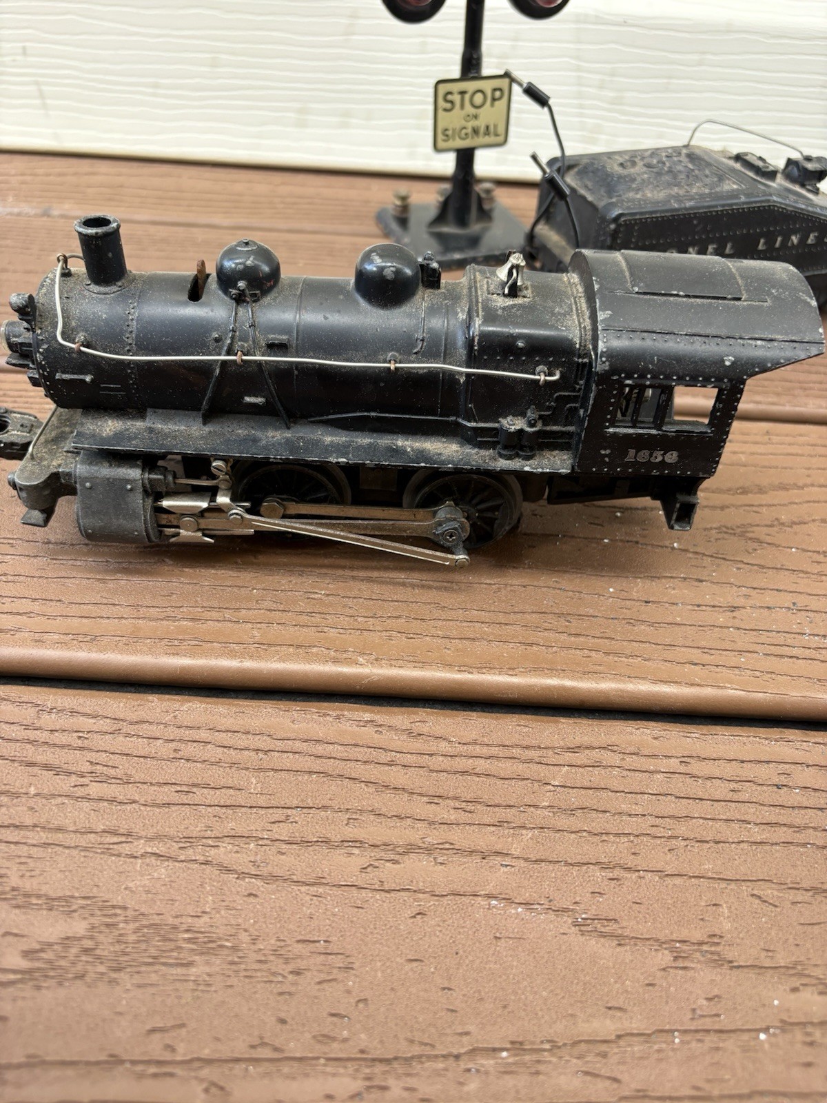 Lionel No 1656 Steam Switch Locomotive,Slope Back Tender 6403B,Box 6654W POSTWAR