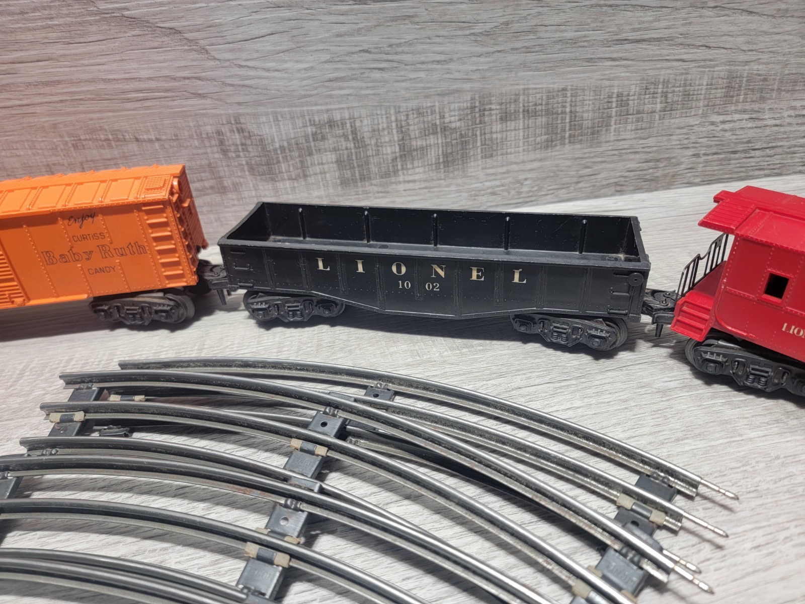 Vtg 1950s Lionel 1110 Scout Steam Locomotive, Tender Train Track W Extras WORKS