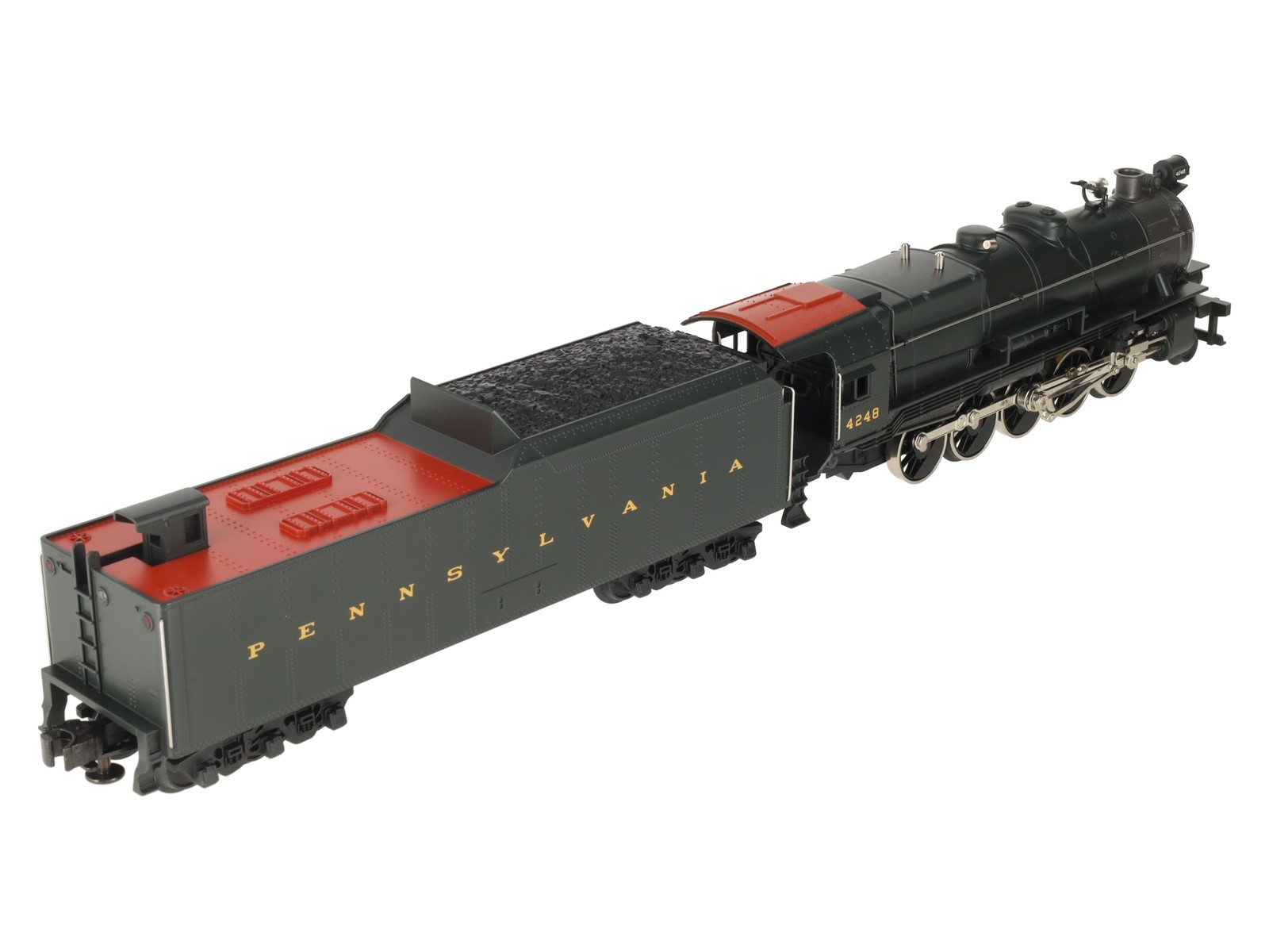 MTH 30-1176-0 O Pennsylvania 2-10-0 Decapod Steam Engine & Tender #4248 EX/Box