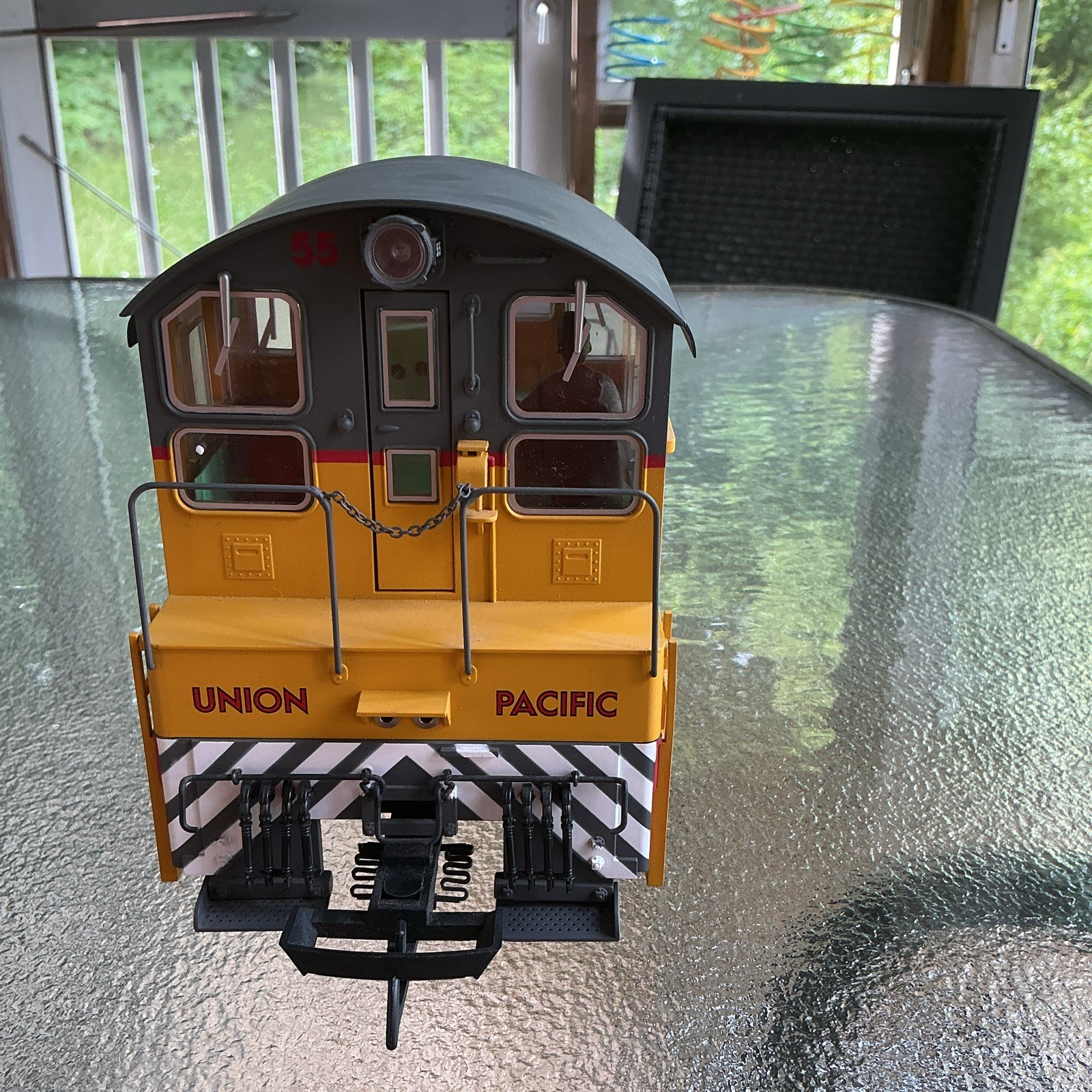 Union Pacific G Gauge Diesel Locomotive UP 55 Union Pacific Railroad Yellow