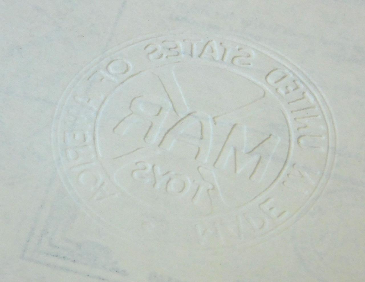 Marx AET 5014 NYC Vanderbilt Locomotive 5/23/1935 Blueprint 21.75 x 16 7/8″ #55