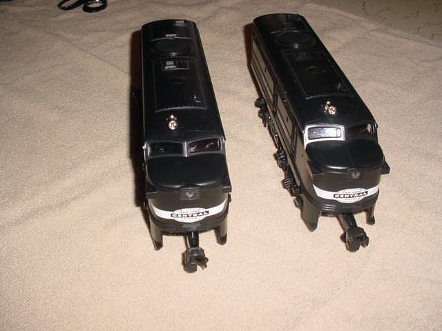 Lionel NEW YORK CENTRAL # 8909 + #8908 A Alco Diesel Engine & Non-Powered 0-027