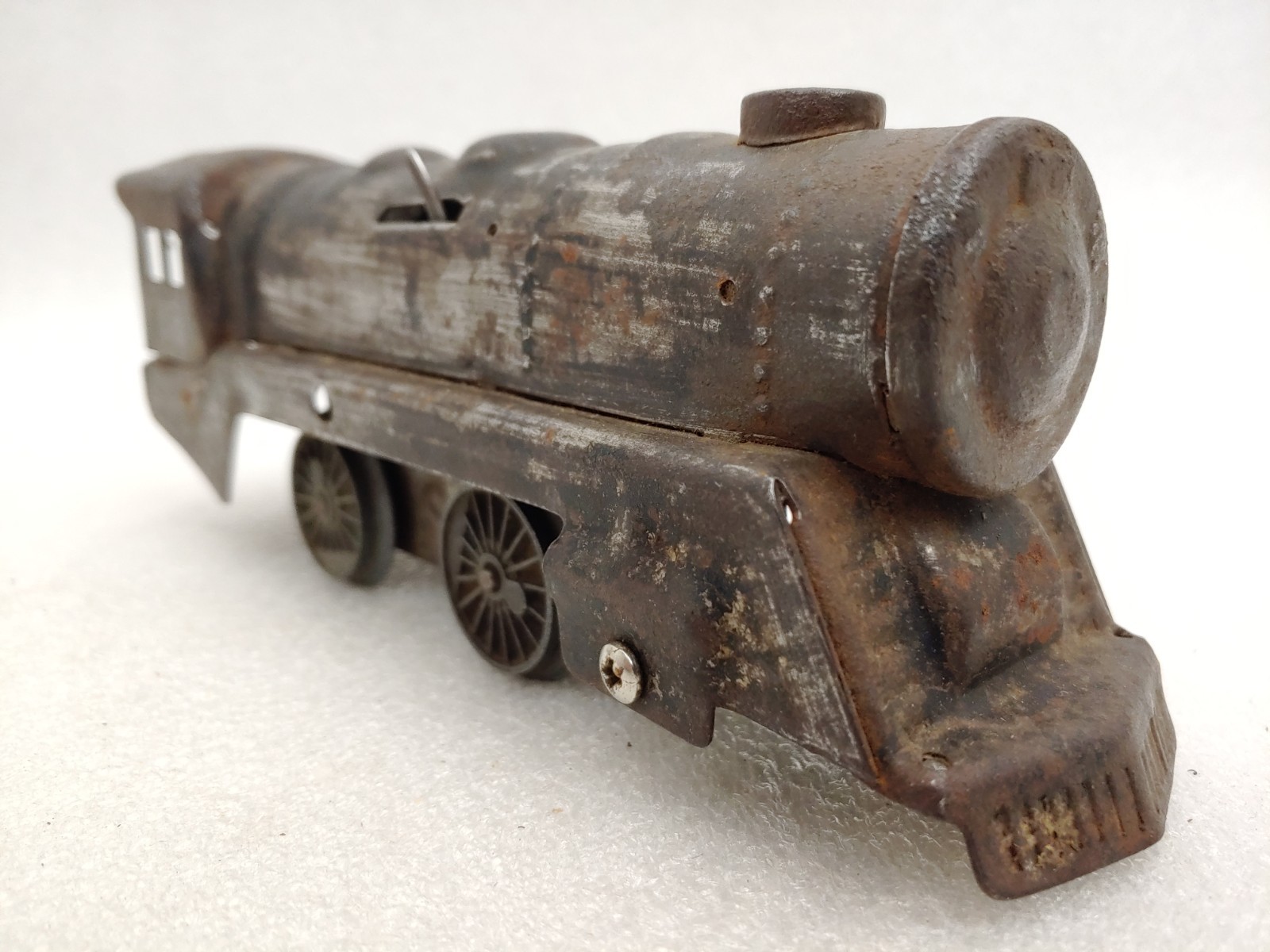 Marx Trains O Gauge Tinplate Wind-Up Steam Locomotive Engine Tested Works No Key