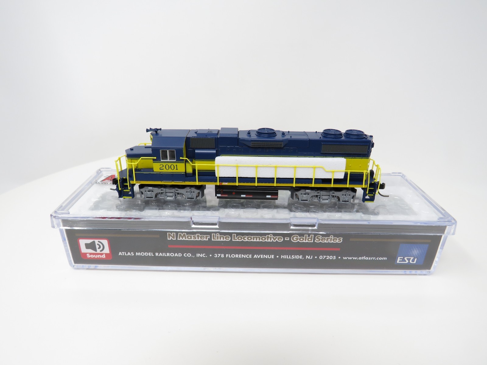 Atlas N 40004832 DCC ESU LokSound Alaska EMD GP38-2 Phase II Diesel Locomotive