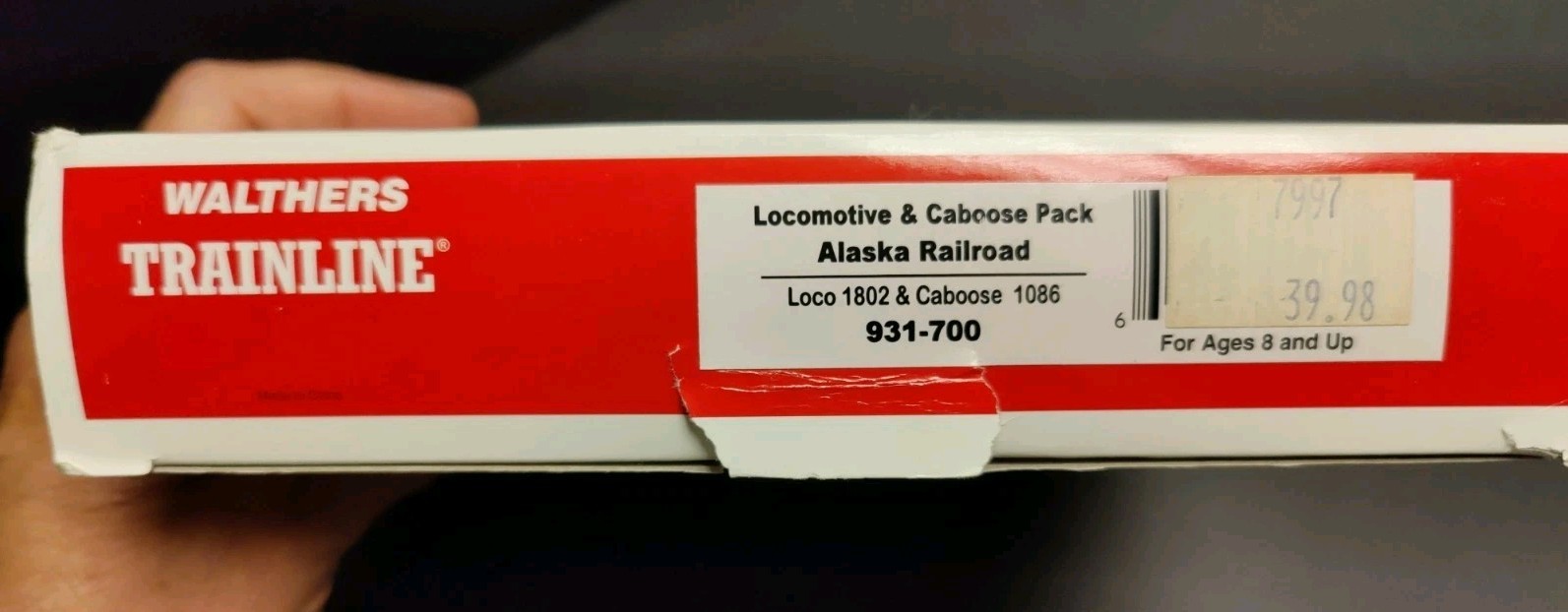 HO Walthers Trainline EMD GP9M Loco Alaska RR #1802 & caboose #1086 NEW IN BOX