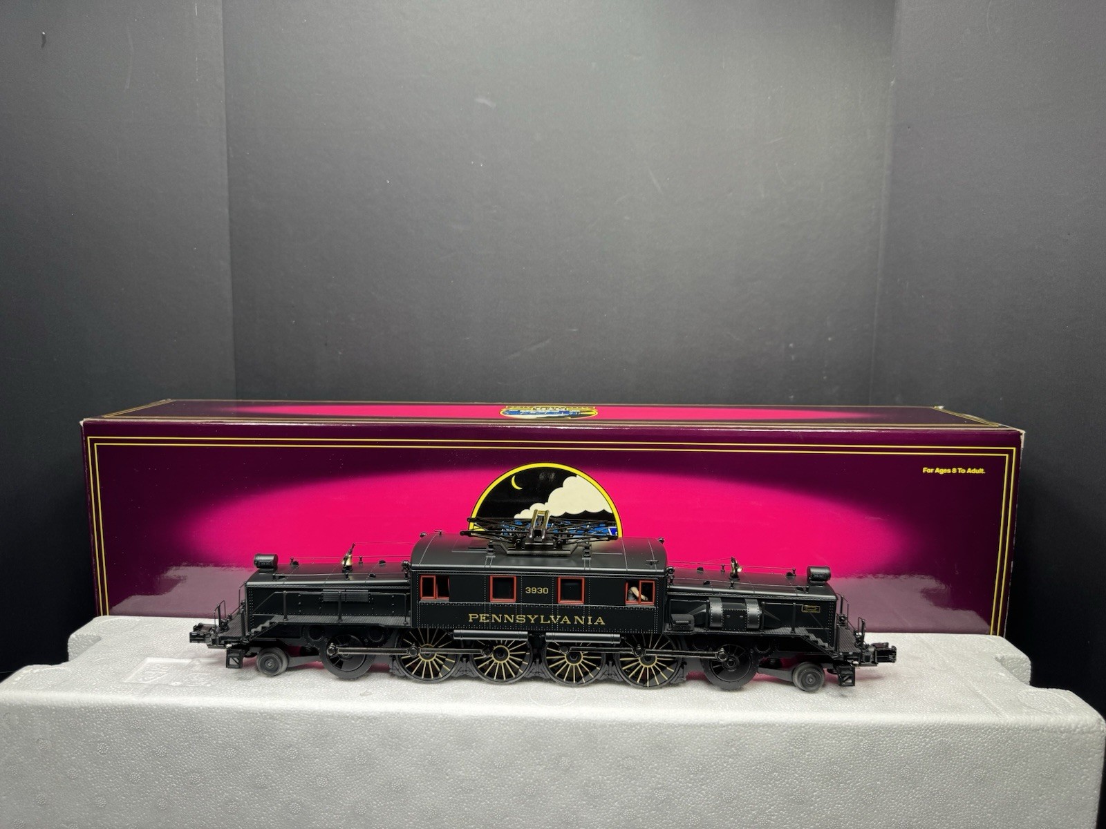 MTH 20-5543-1 Pennsylvania PRR L-5 crocodile electric engine #3930 PS2 BCR LNIB