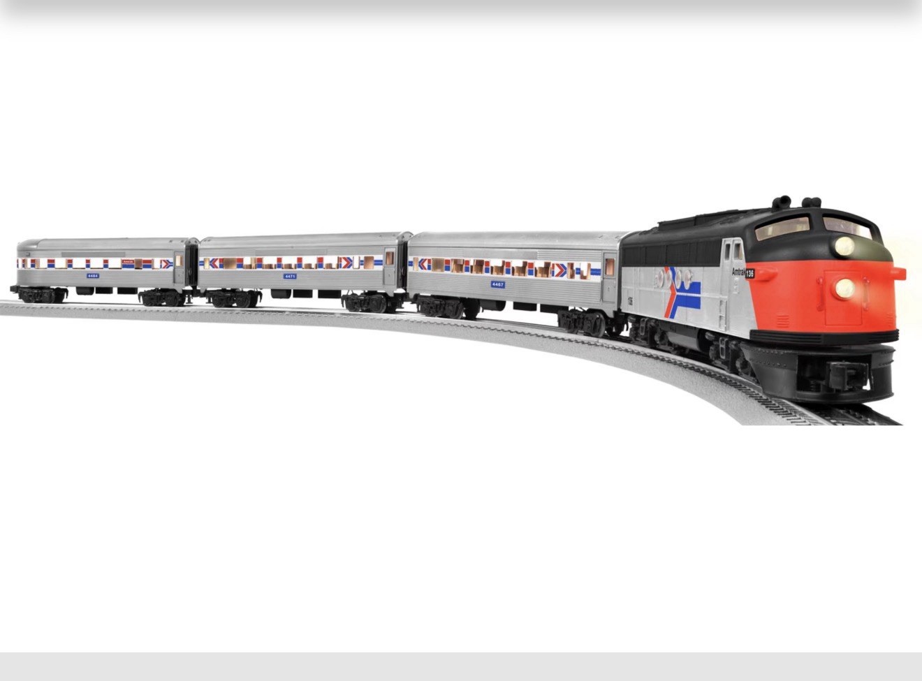 LIONEL 6-11707 “SILVER SPIKE” AMTRAK TRAIN SET O GAUGE TCA C8 LN TESTED