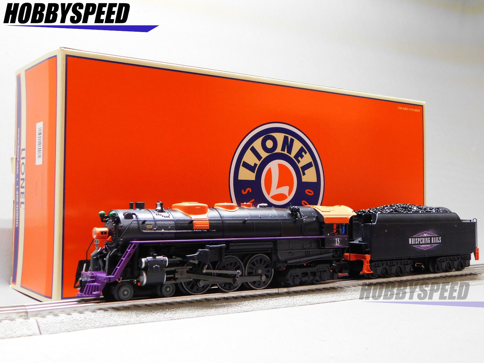 LIONEL WHISPERING RAILS HALLOWEEN LIONCHIEF + J3A HUDSON #13 O GAUGE 2532040 NEW