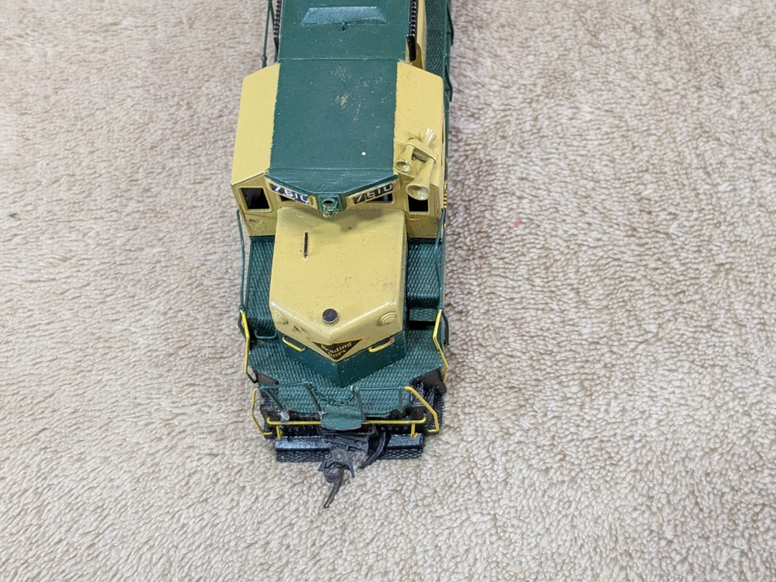 Alco HO Brass Model D-130 SD-45 Locomotive Painted Reading #7610