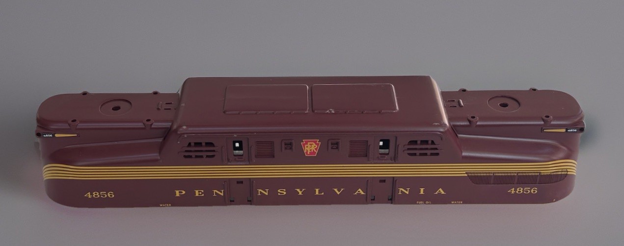 MTH O Scale 4856 GG-1 Shell Pennsylvania Diecast In Tuscan VG