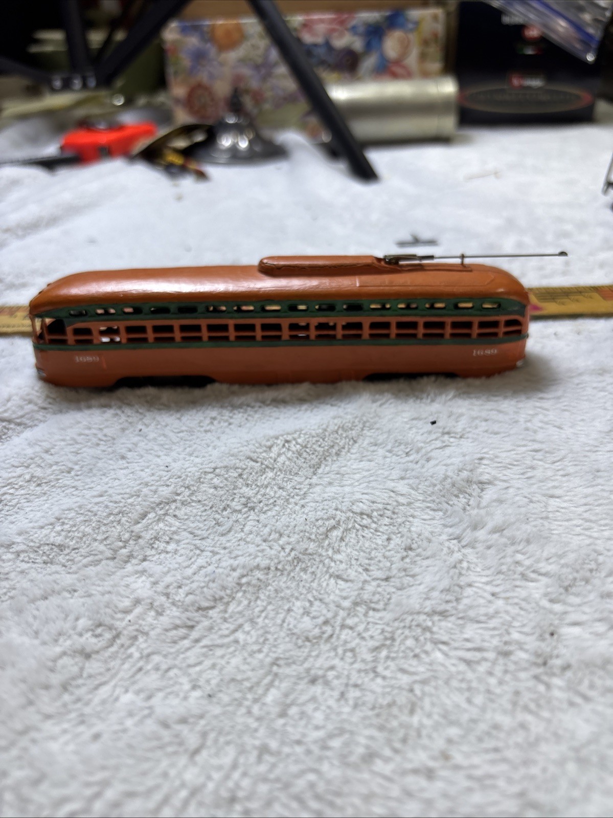 Vintage HO Scale DieCast PCC Streetcar Custom Paint