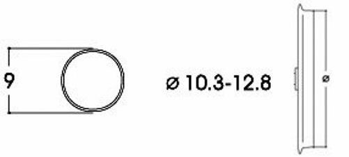 Roco 40069 – 10 x Traction Tyres 9mm O/Dia 1.3mm Wide for 10.3mm- 12.8mm Wheels