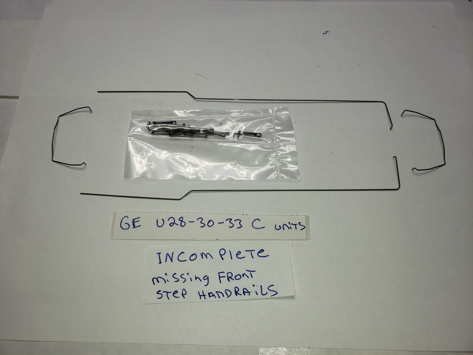 U28C AS IS INCOMPLETE HANDRAILS STANCHIONS SET HO Athearn GE U28C ,U30C, U33C