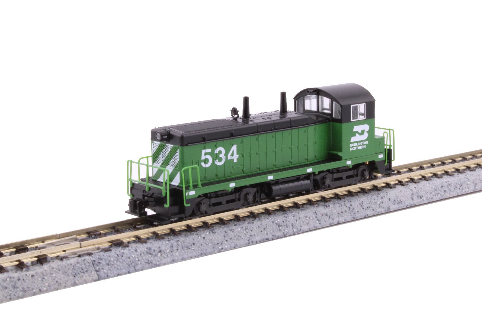 Kato 176-4377 N Scale Burrlington Northern EMD NW2 Switcher Diesel Locomotive