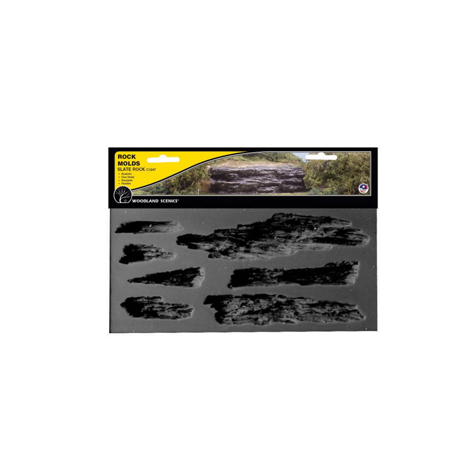 Woodland Scenics Rock Mold Shelf Rock WOOC1247 Train Scenery Non Scale