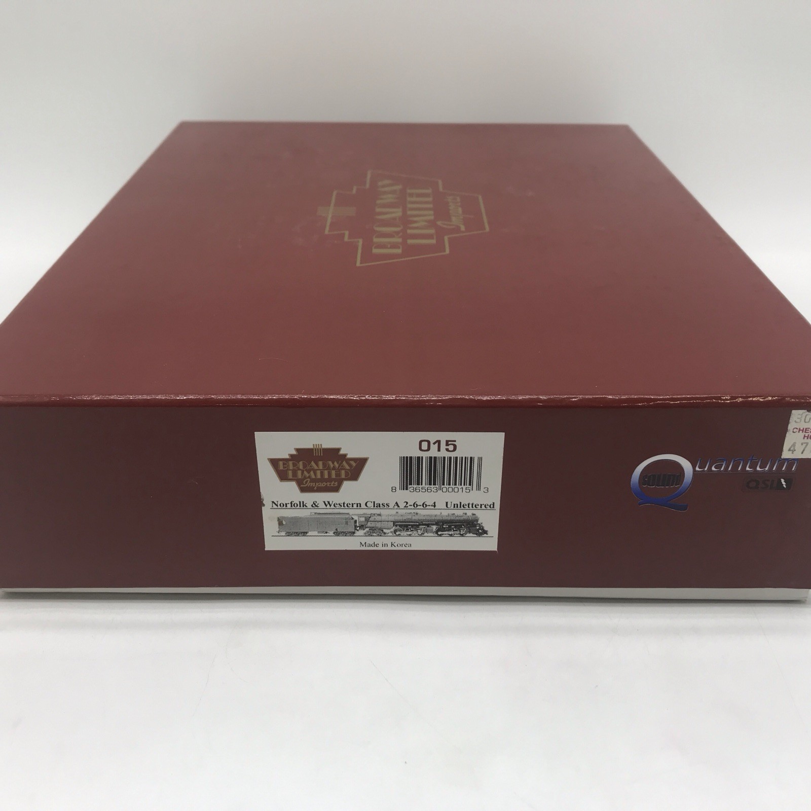 HO Scale Broadway Limited #015 N&W Class A 2-6-6-4 Unlettered (A) (DCC/SND) CBN