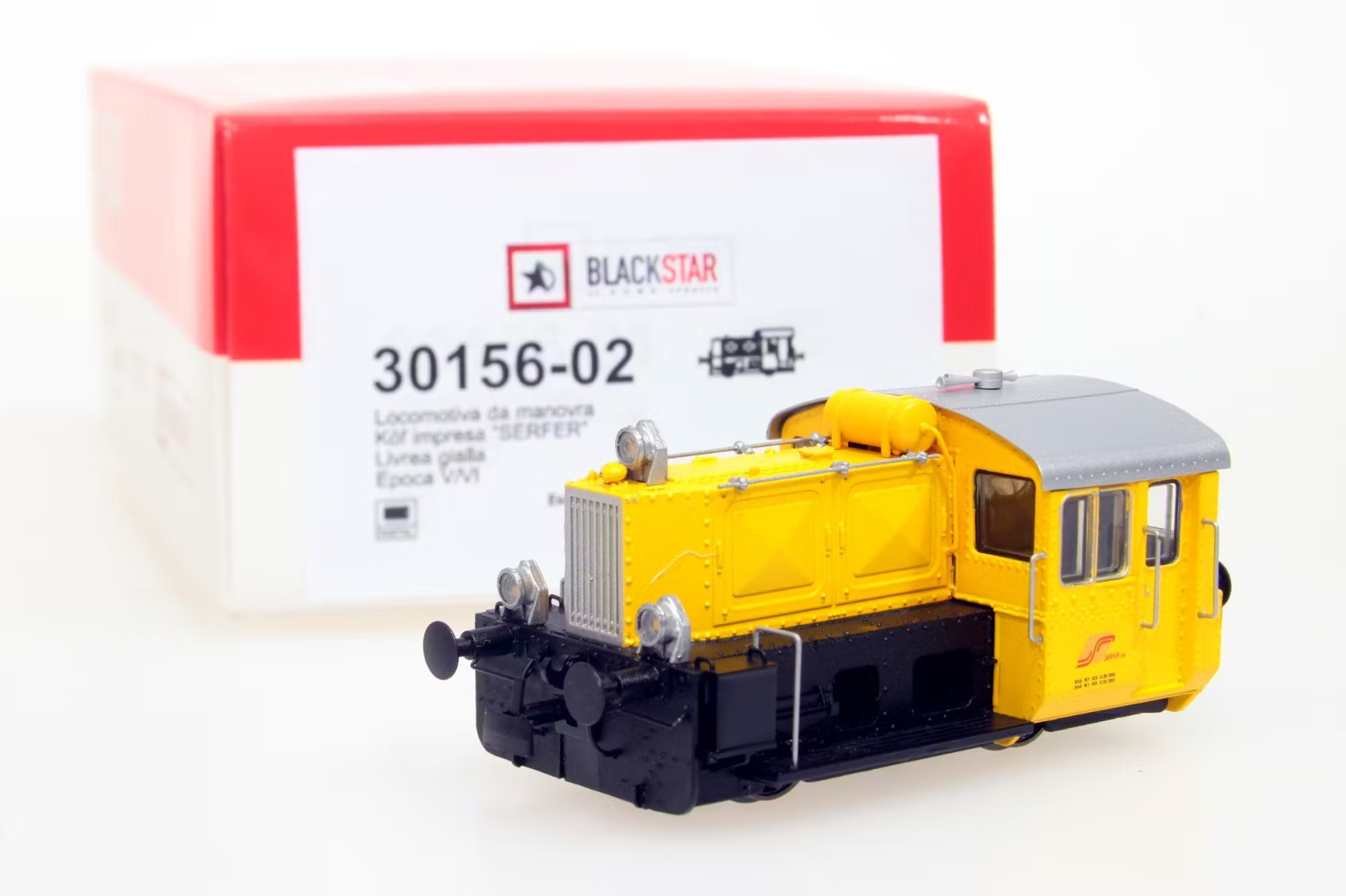 Lenz / Blackstar 30156-02 Köf SERFER Yellow Construction Site, DCC Digital Hooks
