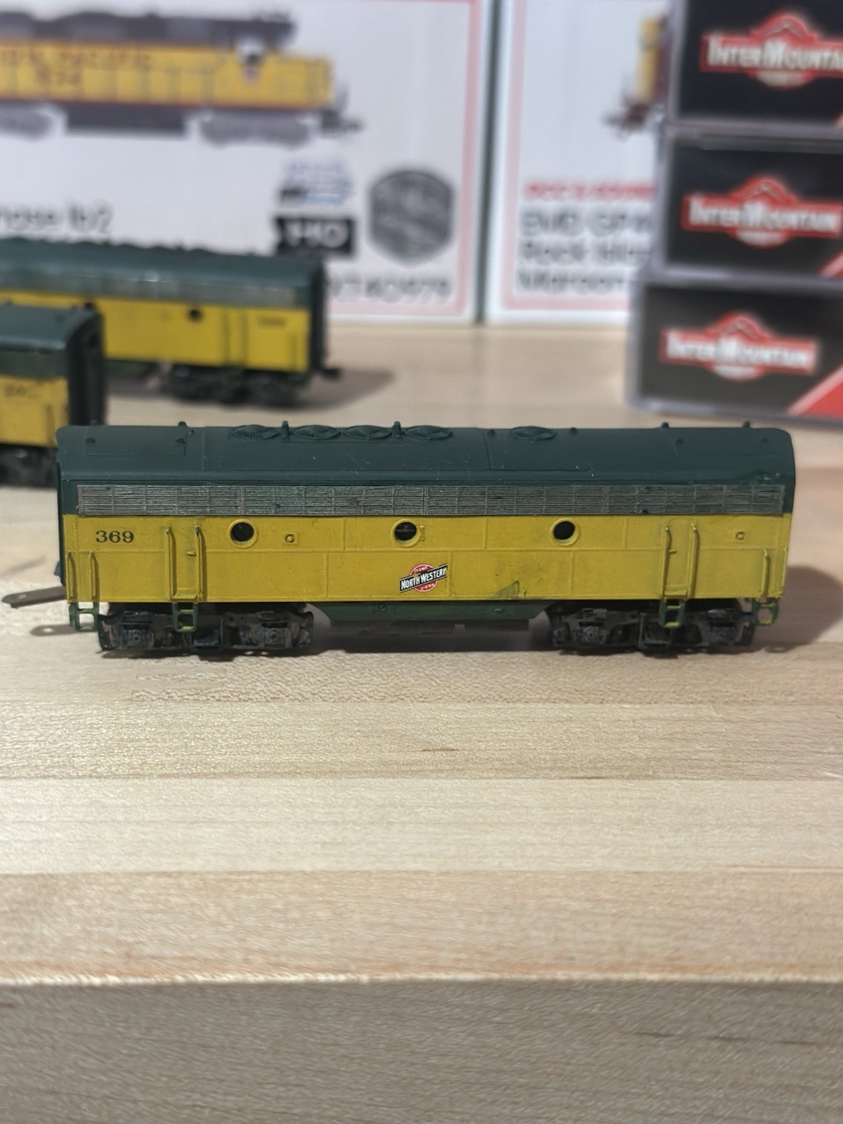 InterMountain N F3A F3B F3B Chicago & North Western CNW #205 Weathered Custom