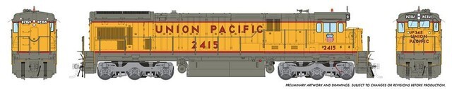 Rapido ~ HO Scale ~ Union Pacific Early ~ C30-7 #2415 ~ DC Version ~ 042029
