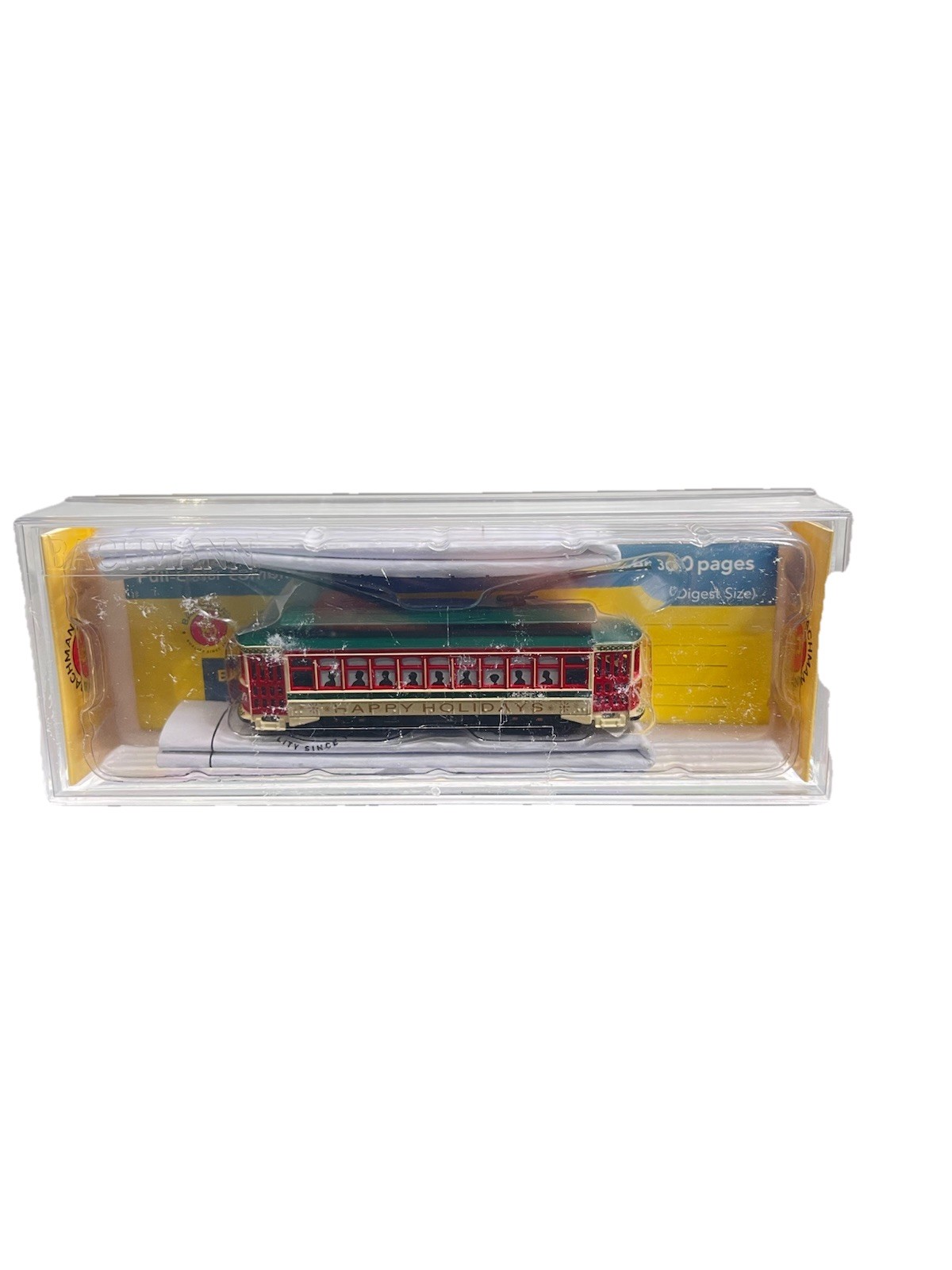 Bachmann 61085 N Scale Christmas Brill Trolley Motorized Streetcar NEW