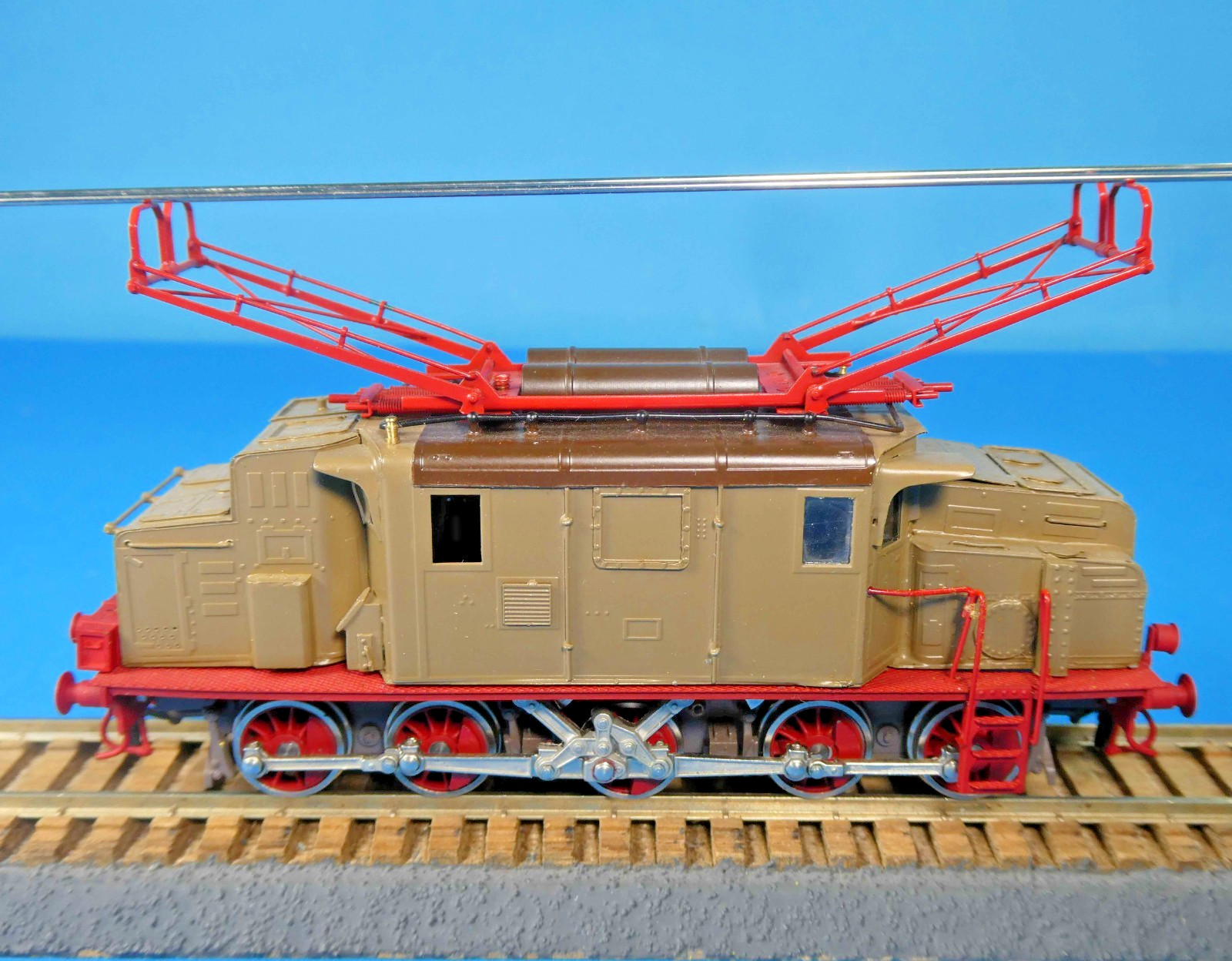 METROPOLITAN FS E554 3-PHASE (TRIFASE) ELECTRIC LOCOMOTIVE-HO 2R 1974 BRASS OB