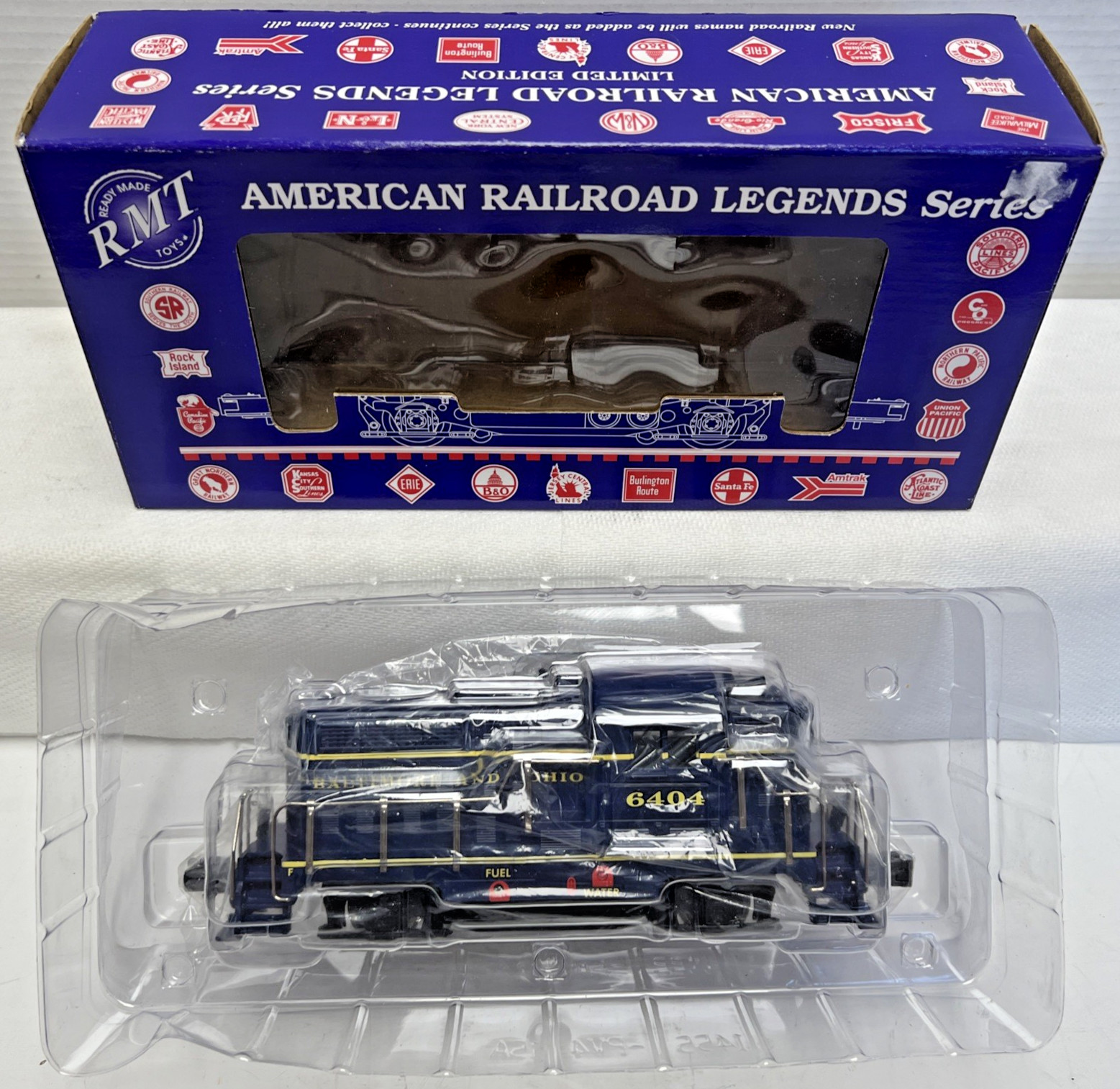 RMT O/O27 RMT-4232 BALTIMORE & OHIO GP BEEP DIESEL LOCOMOTIVE #6404 IN OB