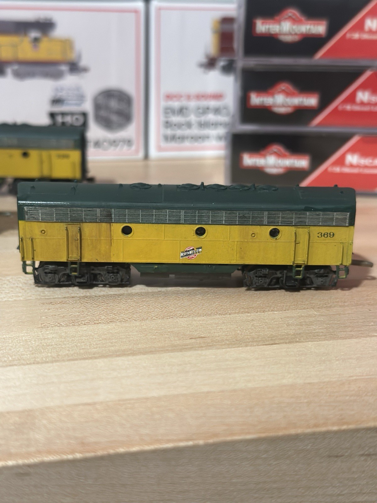 InterMountain N F3A F3B F3B Chicago & North Western CNW #205 Weathered Custom
