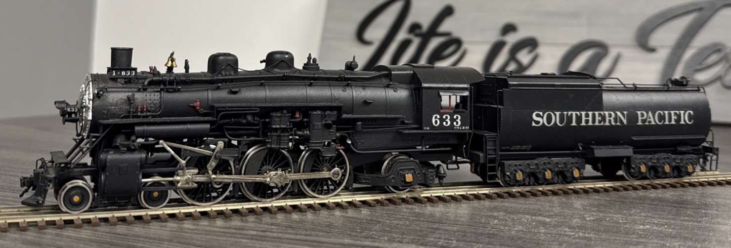NJ Custom Brass HO Brass #ST-244 Pacific Southern Pacific 4-6-2 P-13 #633 Used!
