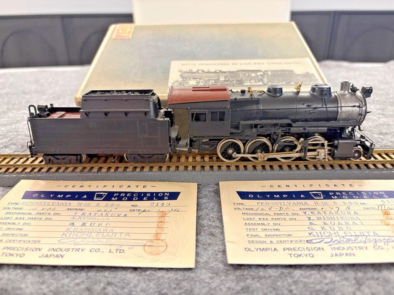 Olympia EH-110 Pennsylvania RR H10S 2-8-0 “Consolidation” Steam Loco & Tender