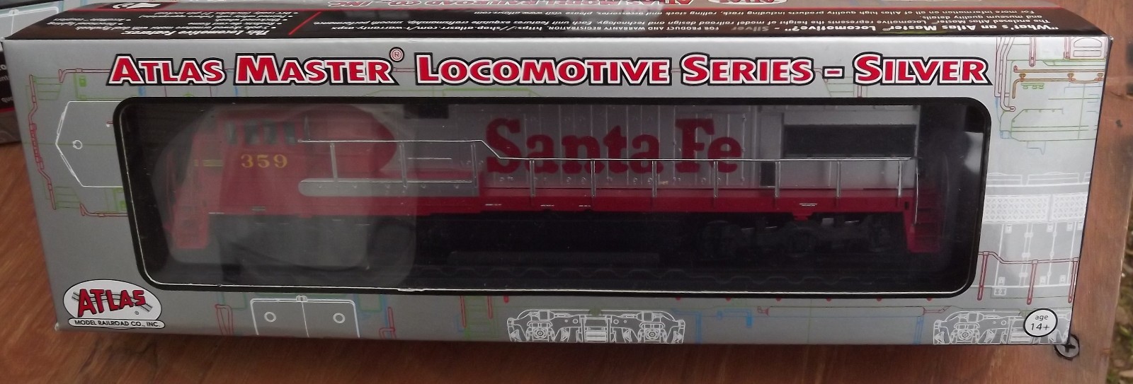 Atlas HO GE U28CG Santa Fe Warbonnet 359 DC Silent NIB 10004601 New 2026