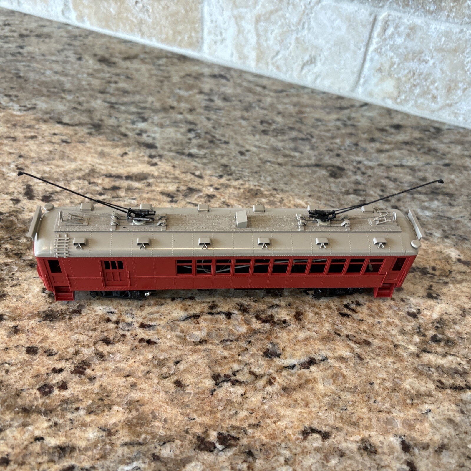 Brass HO NJ Custom Brass Pacific Electric Railways Combine #1372 Double Pole