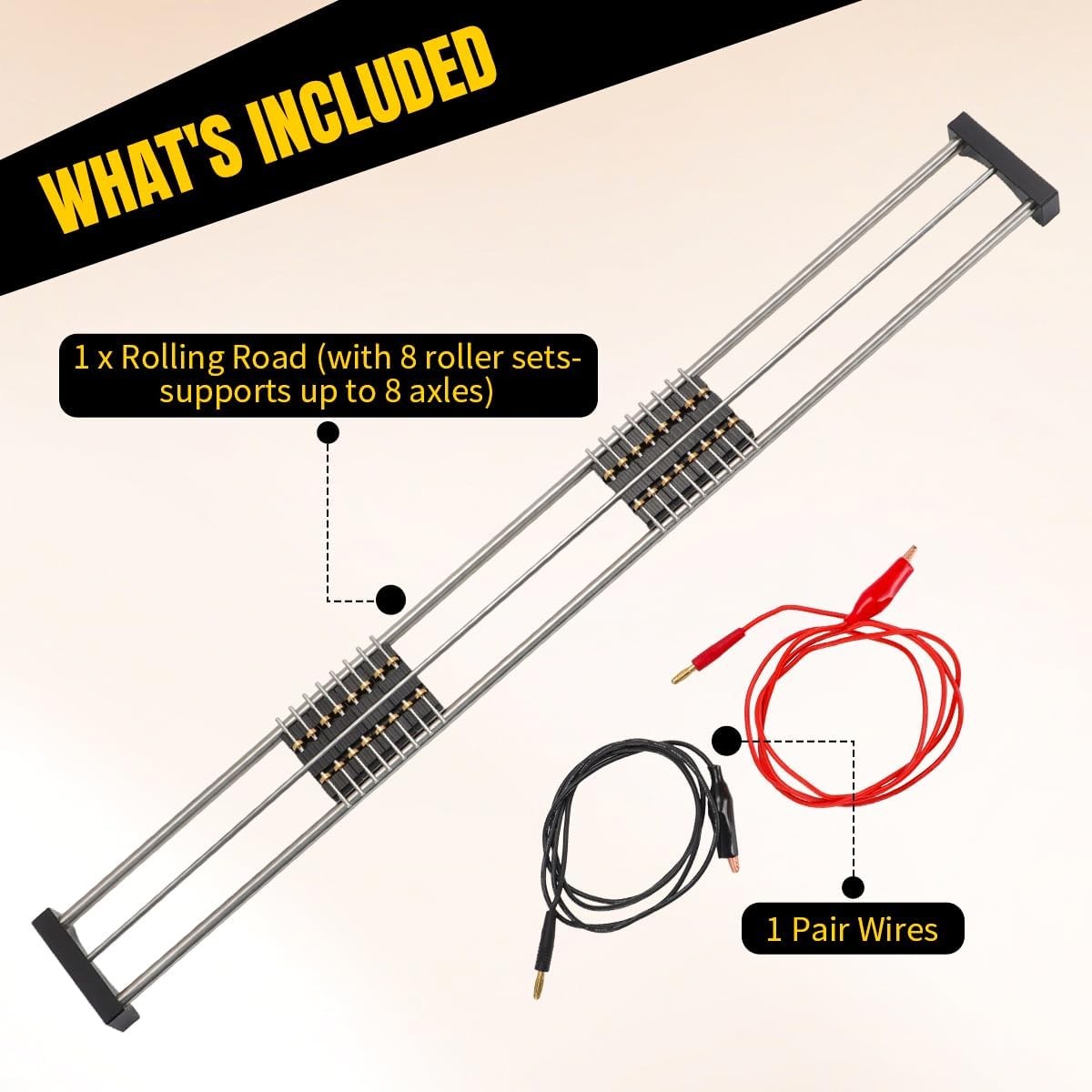 50cm Long Rolling Road For Testing OO/HO Gauge Locomotives 1:87 Scale