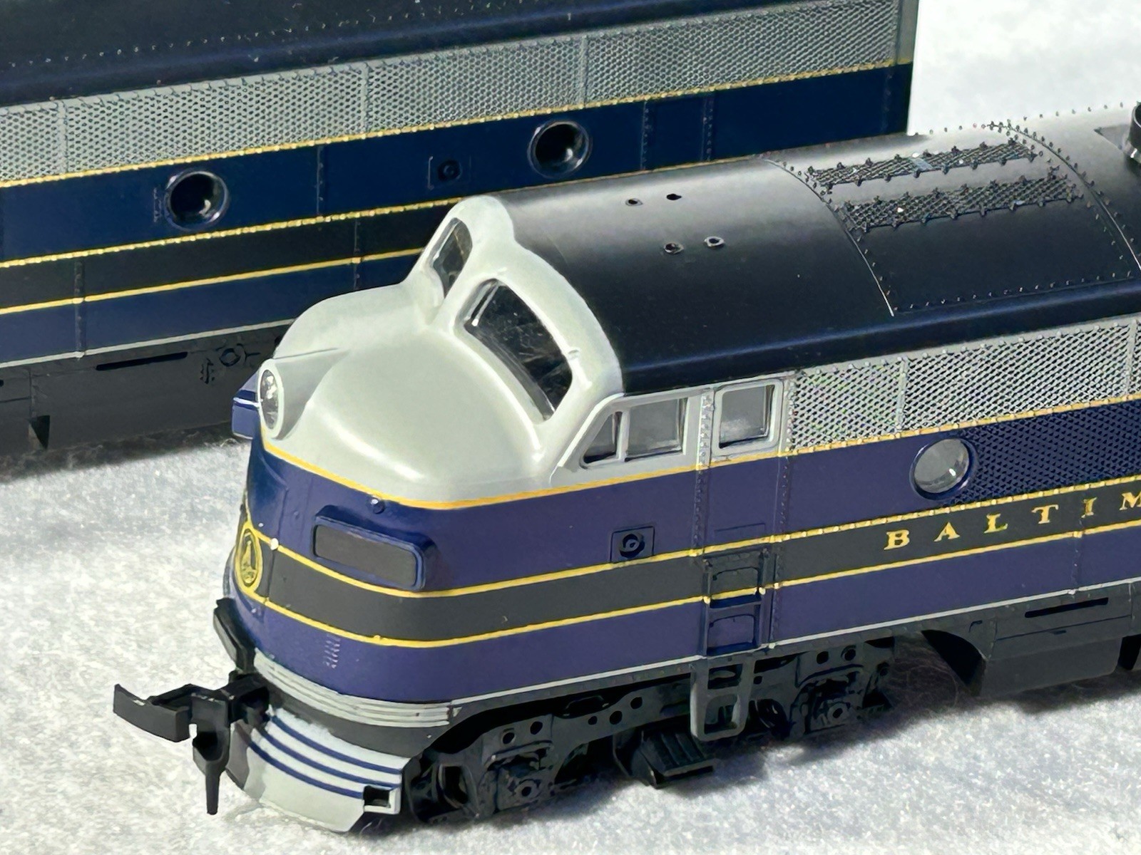 Regal Stewart/KATO B &O F-3 A/B/A Phase 2 Set, A’s Powered, B Unpowered HO