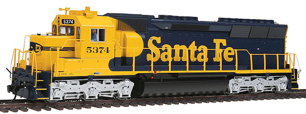 SANTA FE – ATSF SD45 LOCO DCC /TSUNAMI SOUND – BLUE WARBONNET HO Scale NEW OOP