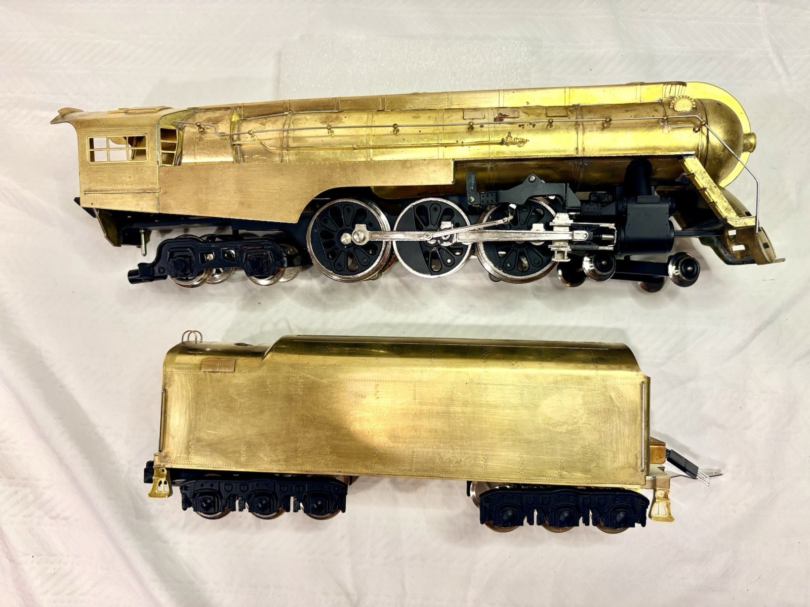 Williams BRASS NY Central 4001-B. Hudson Locomotive/Tender- Unpainted. Tested