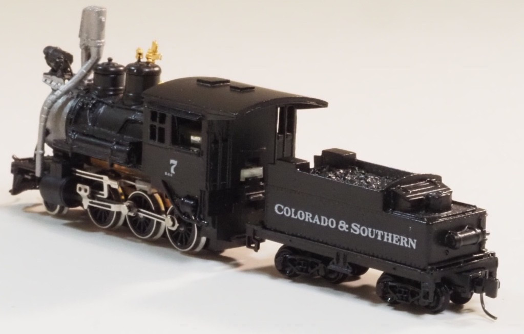 MTL Brass Steam locomotive 2-6-0 Colorado & Southern Scale N- Nn3 Z-track RD#7