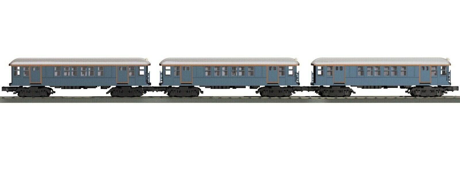 Railking by MTH 30-2760-3 New York Transit (Blue) 3-Car Add-On Subway Set