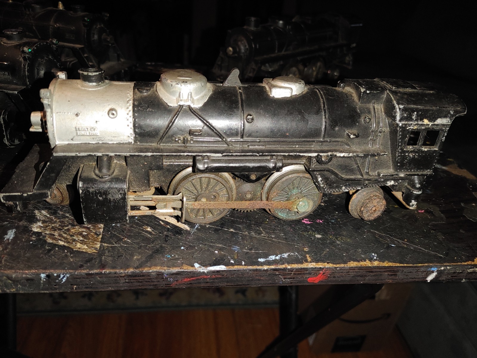 Vintage 6 Lionel Steam Locomotive Engine Parts & 2 Tenders (2)1684,246 & Unknown
