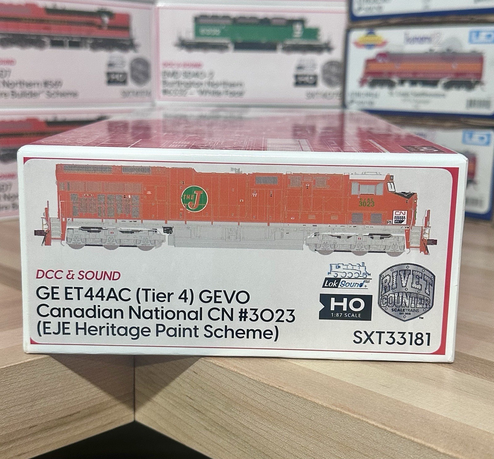 ScaleTrains HO GE ET44AC Tier 4 GEVO CN EJE Heritage paint #3023 DCC&Sound NEW