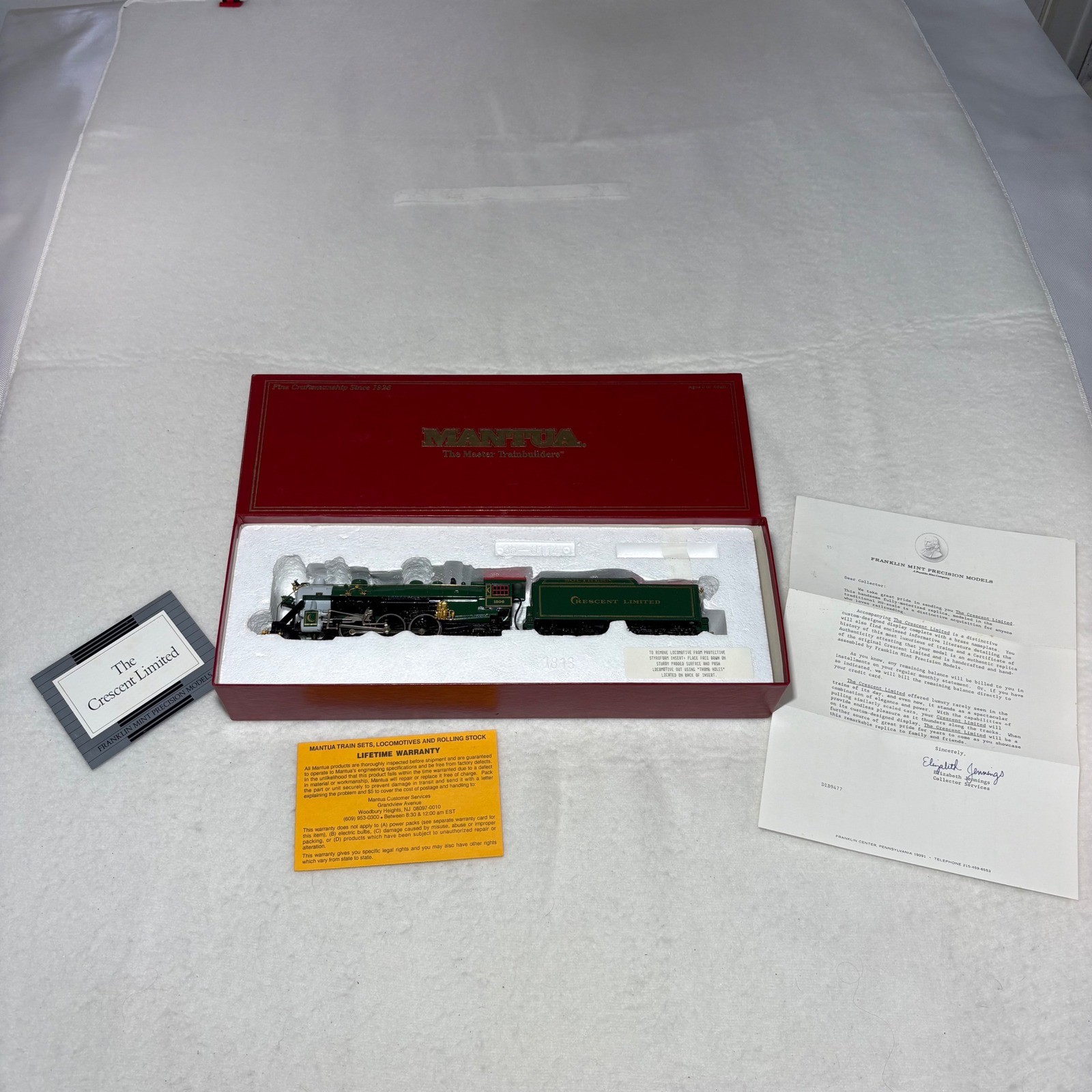 Mantua HO Scale Southern Crescent Limited 1896 Steam Engine Train