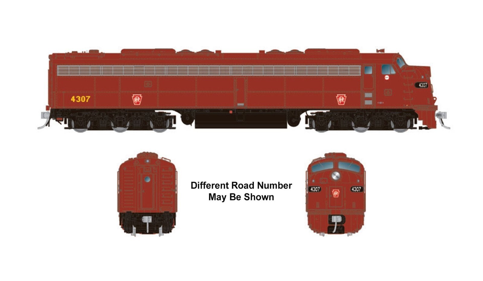 Rapido Trains 28561 HO Scale PRR Late E8A Snd #4307