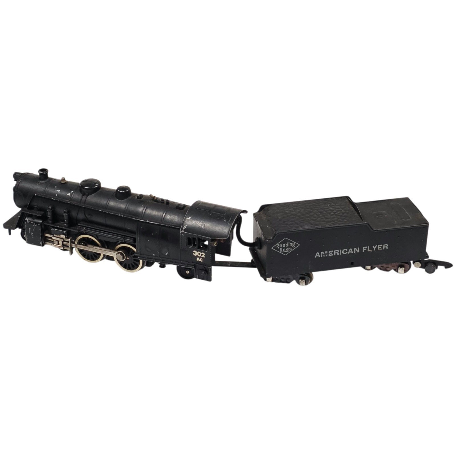 AMERICAN FLYER 302 S-GAUGE STEAM LOCOMOTIVE READING LINES