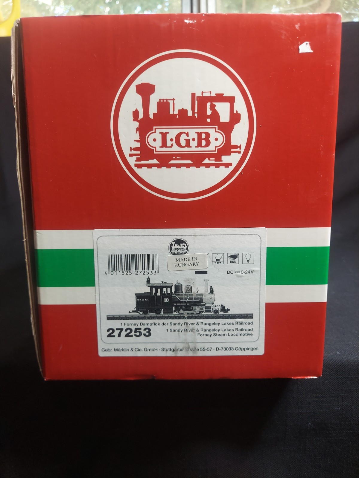 LGB 27253 Forney Dampflok S.R.&R.L #10 mit DSS mit Dampfgenerator neuw. in OVP