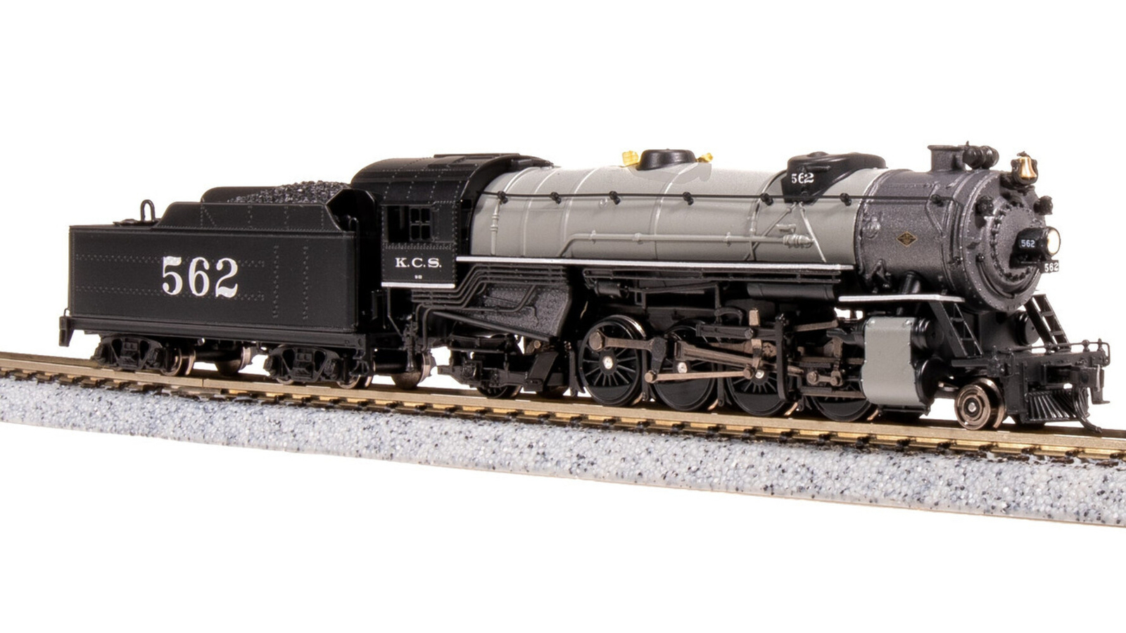 Broadway Limited 7834 N KCS USRA Heavy Mikado Light Gray Steam Locomotive #562