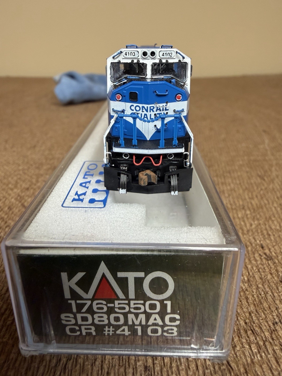 N Scale Kato Conrail Sd80Mac Super Detailed