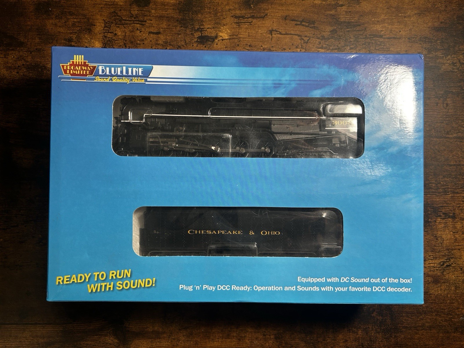 Broadway Limited HO 5017 C&O Class T-1 2-10-4 #3007 BlueLine DC Sound DCC Ready